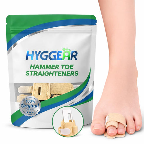 Hammer (1 Toe Straightener for Women & Men - Toe Splint Wrap with Removable Aluminum Support for Crooked & Overlapping
