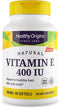 Healthy Origins Vitamin E, 400 IU with Mixed Tocopherols - 90 Softgels | Non-GMO & Gluten-Free Supplement for Skin,