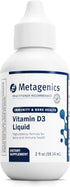 Metagenics D3 Liquid, 2 fl oz, Liquid Vitamin D3 for Bone Health & Immune Support