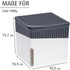 WENKO Cube Refill for Dehumidifier, 2800 Cubic Feet Reach, Humidity Absorber for Bathroom, Bedroom, Large, White