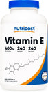 Nutricost Vitamin E 400 IU, 240 Softgel Capsules, Gluten Free, Non-GMO