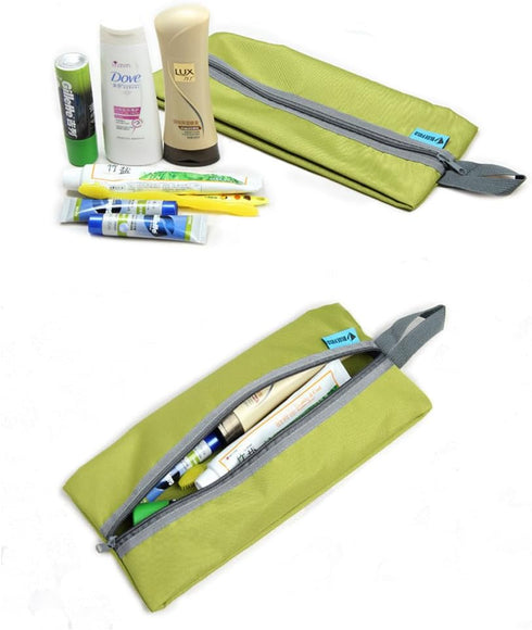 Large Waterproof Portable Travel Organizer Toiletry Dopp Kit, Space Saving Shoe Bag Pouch (4 Pack)
