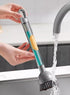 Set 360 2 3 Set Soap Dispensing Dish Brush Storage with Rotating Head, Kitchen Brush with PCS Different Brush Heads