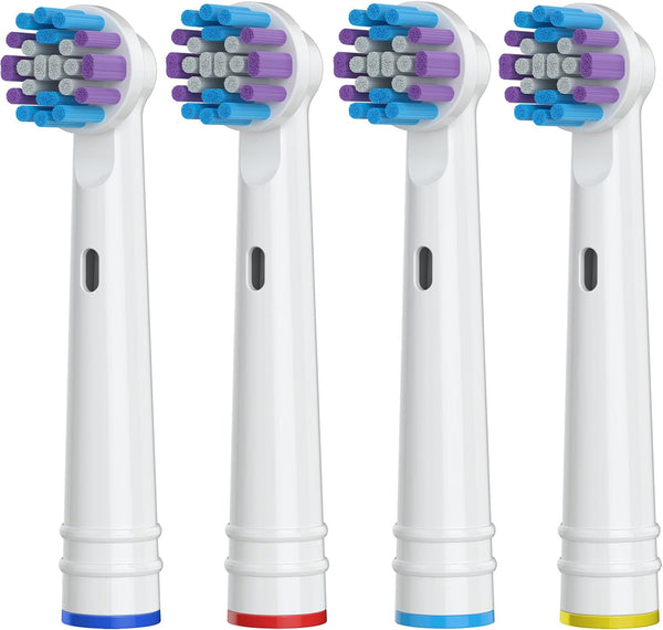 Replacement Toothbrush Heads for Oral-B, 4 Pack Compatible with Oral B Braun Electric Toothbrush
