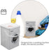 VILLCASE Large Capacity Laundry Powder Box, Metal Washing Machine Shaped Container with Handle