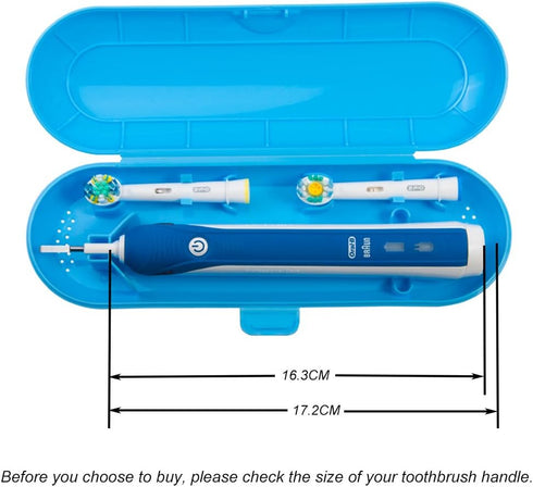 Nincha Portable Replacement Plastic Electric Toothbrush Travel Case - For Oral-B Pro Series