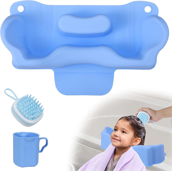 Jhua Portable Hair Washing Station for Kids Sink Bathtub Hair Washing Basin,
