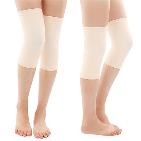 1 Pair Cotton Knee Compression Sleeves - Knee Support for Joint Pain, Elastic Knee Brace for Sports