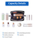 Narwey Small Makeup Bag for Purse, Mini Cosmetic Bag Travel Makeup Pouch, Cute Zipper Pouch with Compartments for Women