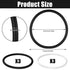 Macuezu 6 2.5 Inch Pcs Patella Bands, Silicone Knee Bands for Patellar Tendon Support, Diameter Basketball Knee Band
