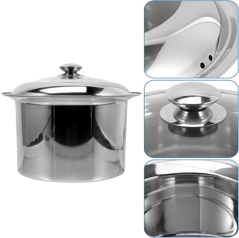 Portable Stainless Steel Spittoon Urinal - Easy to Clean Bedside Potty