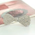 Ruihfas 2Pcs Mini Hair Bow Barrettes Clip - Full Crystal Rhinestone Fashion Accessories for Women & Girls