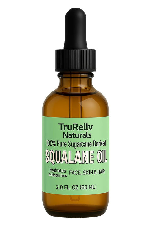 Squalane 100% Pure Plant Derived Face Oil 2 Fl Oz, All Natural Hydrating Moisturizer for Skin, Body, Hair