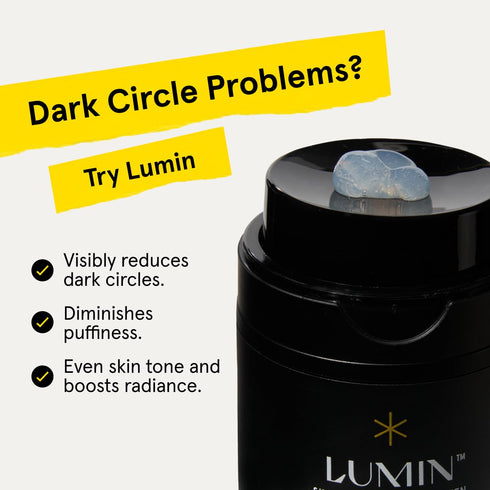 Lumin Men's Dark Circle Defense Balm, Anti-Aging Eye Cream Treatment, 20ml, Suitable for All Skin Types