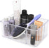 Isaac Jacobs 5-Compartment Clear Acrylic Organizer (10” L x 7” W x 4” H) - Multi-Sectional Makeup Brush Holder &