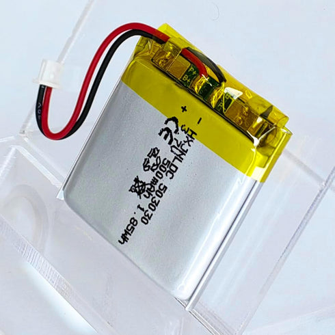 DC 3.7V 500mAh 503030 Rechargeable Lithium Polymer Battery for DIY 3.7-5V Electronic Products with LED Lights