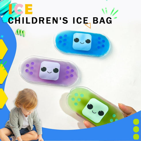 Kids Ice Pack, Reusable Hot or Cold Gel Cooling Pad for Injuries, Medical Health, Swelling and Pain Relief, Tired Eyes,