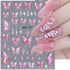 5D Aurora Butterfly Nail Stickers for Women Cartoon Butterfly Nail Art Stickers for Nail Designs Embossed Butterfly Stickers for Nails Design Rose Flower Butterfly Nail Decals for Nail Art Supplies by WENEWFINE