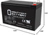 Mighty Max Battery ML9-12NB -12 9 Volt AH, Nut and Bolt (NB) Terminal, Rechargeable SLA AGM Battery