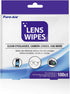 Lens Wipes 100ct (1pk) for Cleaning Eyeglasses, Camera Lenses, Smart Phones and More