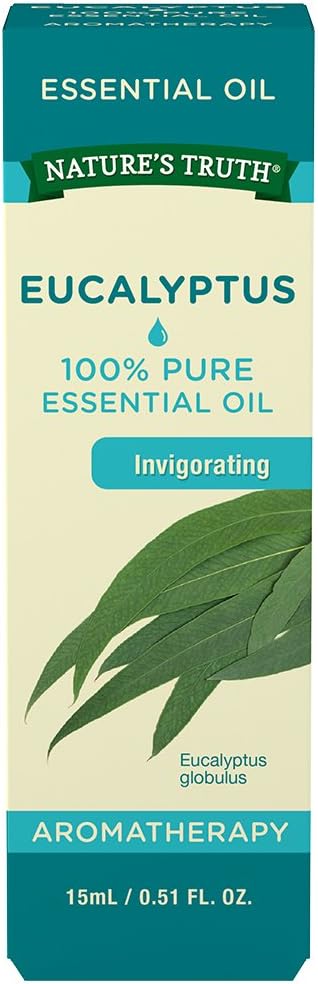 Nature's Truth Aromatherapy 100% Pure Essential Oil, Eucalyptus, 0.51 Fluid Ounce