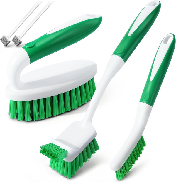 Holikme Cleaning Brush Set for Household Use, Scrub Brush, Kitchen Brush, Tile
