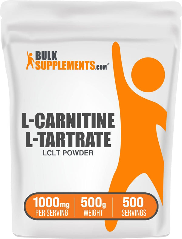 BulkSupplements.com L-Carnitine Tartrate Powder - Unflavored, Gluten Free, 1000mg per Serving
