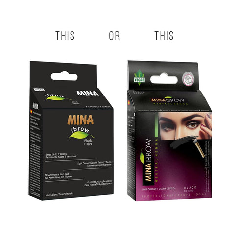 Mina ibrow Hair Color | Natural Spot Coloring Hair Tinting Powder, Water and Smudge Proof, No Ammonia, No Lead, Black