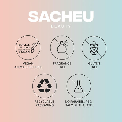 Sacheu Stainless Steel Face Roller - Dual Sided Cooling Facial Massager with Pouch