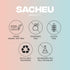 Sacheu Stainless Steel Face Roller - Dual Sided Cooling Facial Massager with Pouch