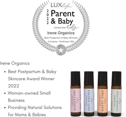 Irene Organics Cough + Cold Essential Oil Roller