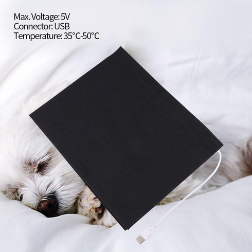 Walfront 5V USB Electric Heating Pad for Pet Clothes and Bed Warmer