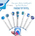 Replacement Brush Heads Compatible with OralB Braun, Best Double Clean, Pack of 12 for Oral B Pro, 1000, 8000, 9000.