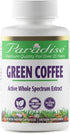 Paradise Herbs Green Coffee Bean 60 Count Vegetarian Capsules, Active Whole Spectrum Extract, Super Potent, Vegan,