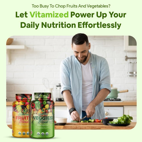 Fruits and Vegetables Supplements with BioPerine, 38 Super Food Powder Formula for Overall Health & Energy