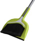 Casabella Broom & Dustpan Set, 44-Inch Angled Broom with Snap-On Dustpan for Tile, Wood, and Laminate Floors