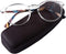 DOOViC Italy Design Fashion Reading Glasses for Men Women, Stylish Clear Frames with Case +1.50 Strength