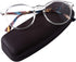 DOOViC Italy Design Fashion Reading Glasses for Men Women, Stylish Clear Frames with Case +2.00 Strength