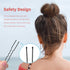U Shaped IKOCO Hair Pins for Women's Ballet Buns, 2.4 inch with Storage Box