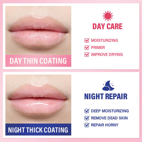 Sleeping Lip Mask, Long-Lasting Nourish & Hydrate Lip Mask, Lip Balm, Anti-chapped Lip Cream (01# Peach)
