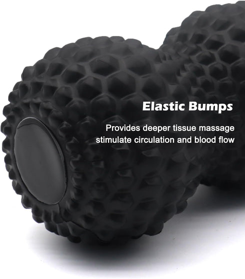 KITWILD Peanut Massage Ball, Double Lacrosse Massage Roller Ball for Deep Tissue Muscle Massage, Physical Therapy