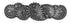 Paisley Hair Clip - Hand Cast Metal Barrette, Medium 70mm Clip by Oberon Design, 1 Piece