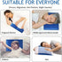 Reusable Gel Ice Pack for Sleeping - Cold Pillow Pad, Chill Pillow for Headaches, Migraines, Night Sweats, Navy Blue