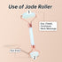 Opal Gua Sha and Face Roller, Real Jade Facial Tools Set for Puffiness, Neck Tension Relief, Beauty Massager