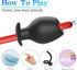 Outgoing Wearing Butt Plug Hollow Peeping Anal Plug with lid Leakage Prevention Liquid Butt Plug Anal Dilator