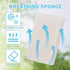 YoleShy 48 Pack White Sponges Kitchen Natural Compressed Cellulose Sponges for Dishes Bulk Non Scratch for Household