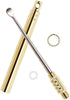 ONLYKXY Folding Type Ear Wax Removal Tool, Titanium Alloy Ear-Pick Cleaner with Key Ring