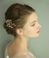 Wedding Bridal Rose Gold Hair Accessories - Crystal Hair Comb, Rhinestone Headpiece (rose gold)