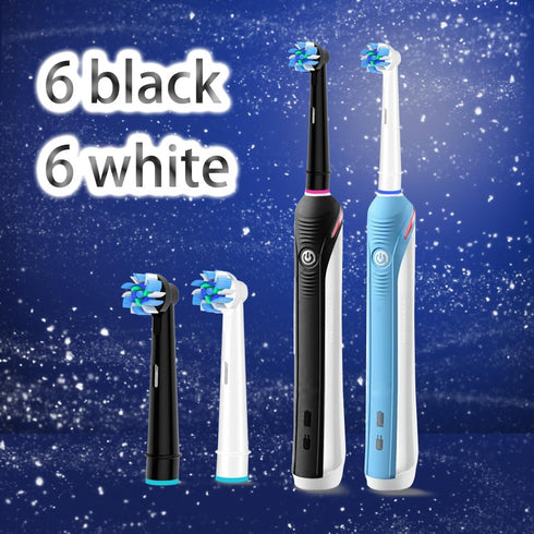 Purthmile 12pcs 1000, 9600, 500, 7000, 3000, 8000, (1) Replacement Toothbrush Heads Compatible with Oral B Braun