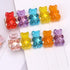 Mixed Cartoon Panda Bear Hair Clips, Gummy Bear Candy Hairpin Barrette for Kids Girls